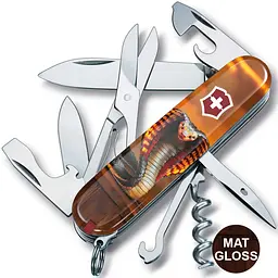 Ніж Victorinox Climber Zodiac 91мм 14функ Полум'яна кобра