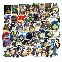 Стікерпак Набір наклейок GeekLand Роботи Хаяо Міядзакі Тоторо Hayao Miyazaki Totoro 50 штук - мініатюра 2