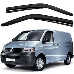 Дефлектори вікон ветровики Volkswagen T-5 / T6 2D 2003-2018 скотч SunPlex (SP-S-11)