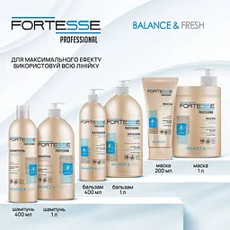 Маска Fortesse Professional Balance & Fresh, для всіх типів волосся, з дозатором, 1000 мл - мініатюра 6