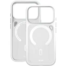 TPU+PC чохол Blueo Frosted Heat Dissipation Stand with MagSafe для Apple iPhone 17 Pro Max (6.9) Білий / White - мініатюра 3