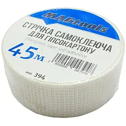 Стрічка малярська клейка для гіпсокартону склотканина 45мм x 45м