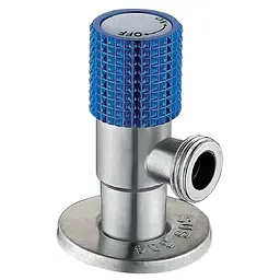 Кран для підключення сантехприладів Mixxus VAL-10-1/2x3/4 з нержавіючої сталі (синій) MI6218