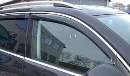 Дефлектори вікон вітровики для Volvo V60 2010- З Хром Молдінгом, компл