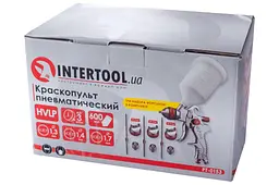 Пневматичний фарбопульт HVLP Intertool PT-0153 600 мл x 1.3 x 1.4 x 1.7 мм верхній бак - мініатюра 6