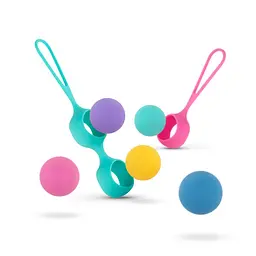 Набір вагінальних кульок PMV20 Vita Kegel Ball Set, 7 шт., різнобарвний - мініатюра 2