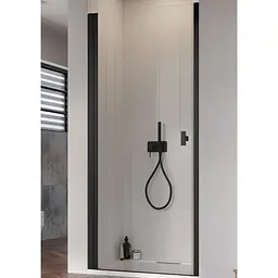 Душові двері Radaway NES Black DWJ I 90x200 права, безпечне скло, прозоре, чорна (10026090-54-01R)