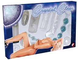 Набір секс-іграшок Crystal Set Clear 9 шт. прозорий - мініатюра 11