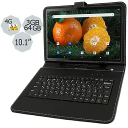 Планшет-телефон Hoozo S 364 LTE Black 3GB/64GB IPS 10.1'' + Чохол-клавіатура - мініатюра 2