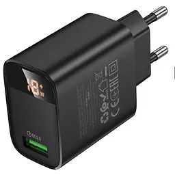МЗП Borofone BA95A Ilustre QC3.0 (1USB-A) Black - мініатюра 4