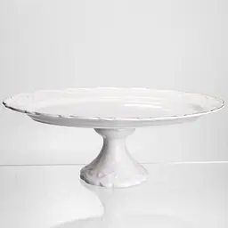 Блюдо сервірувальне порцелянове  Yiwu  Pearl 30.5 см на ніжці Yiwu 120-YH-HG049