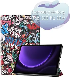 Чохол до планшета BeCover Smart Case Samsung Galaxy Tab S10 FE (SM-X520/SM-X526) 10.9" Graffiti (713285)