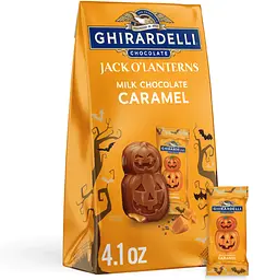 Шоколадні цукерки Ghirardelli Milk Chocolate Caramel Jack O' Lanterns 117.6г