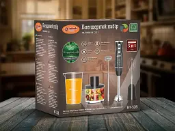 Набір блендера BITEK BT-328 5 в 1, 2400 Вт, 600 мл - мініатюра 2