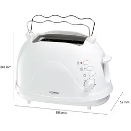 Тостер Bomann TA 246 CB white - мініатюра 3