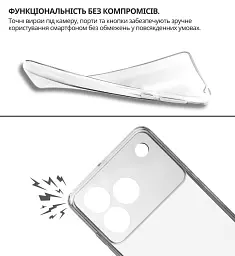 Чохол до мобільного телефона BeCover silicone ZTE Blade A76 4G Transparent (714906) - мініатюра 5