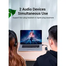 Звукова плата Vention Audio USB 3х3,5mm jack 0.15m Volume Control (CDRBB) - мініатюра 11