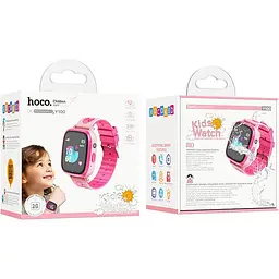 Дитячий смарт-годинник Hoco Y100 Pink (6942007625647) [143155] - мініатюра 3