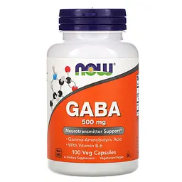 GABA 500 mg 100 капсул NOW vit0006682