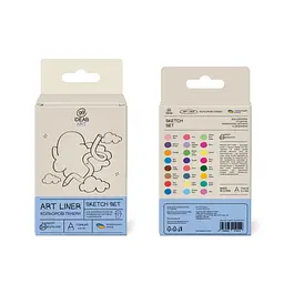 Набір кольорових лінерів, 24 кольори, 24 set Sketch set, IDEA10-AL24SKETCH - мініатюра 2