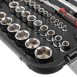 Набір інструментів 73 од. Storm, 1/2", 1/4", Cr-V Intertool ET-8073 - мініатюра 4