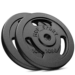 Сет з металевих дисків Hop-Sport Strong 2x10кг - мініатюра 1