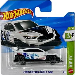 Базова машинка Hot Wheels HW EV Ford Mustang Mach-E 1400 біла (5785) JJK78-N521