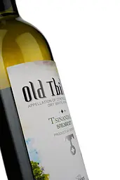 Вино Old Tbilisi Цинандалі, біле, сухе, 12,5%, 0,75 л - мініатюра 3