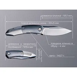 Ніж складаний Weknife Sine Wave WE23069B-3 - мініатюра 11