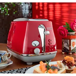 Тостер DeLonghi CTOC 2103 R Icona Capitals червоний (00000018618) - мініатюра 5