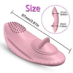 Вібратор для клітора Boss Series Strap On Vibrator 01 світло-рожевий - мініатюра 8