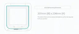 Дверцята для кішок та дрібних собак Sure Petcare SureFlap з мікрочіпом та таймером комендантської години, сумісна з RFID-мітками - мініатюра 5