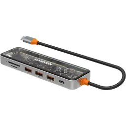 Порт-реплікатор Canyon Docking Station DS-13 4k 7-in-1 USB-C (CNS-TDS13) - мініатюра 4
