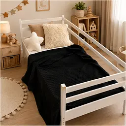 Плед дитячий MirSon Pure Waffle Black 60х80 см (2200013893011)