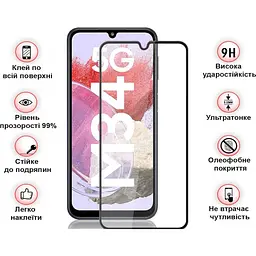 Захисне скло BeCover для Samsung Galaxy M34 5G SM-M346 Black (711445) - мініатюра 3