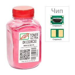 Тонер OKI C332/MC363, 100г Magenta+chip AHK (1505323)