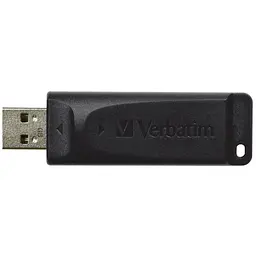 Флеш-накопичувач Verbatim USB флеш накопичувач 64GB Slider Black USB 2.0 (98698) - мініатюра 2