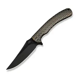 Нож складной туристический Weknife Dracarys, (9.1 см) Böhler M390 / титан 6AL4V бронзовый/черный