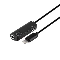 Переходник XPRO Male Lightning to 3.5mm / Lightning CALL32 Чёрный (34332-01_341) - миниатюра 3