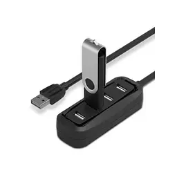 Концентратор Vention USB 2.0 to 4xUSB 2.0 0.15m black (VAS-J43-B015) - мініатюра 3