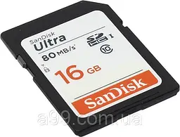 Картка пам'яті SanDisk Sdhc 16 GB Ultra Class 10 Uhs 80 MB/s - мініатюра 2