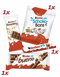 Новорічний набір солодощів з м’якою іграшкою Ельф Kinder Maxi Mix 133г - мініатюра 3