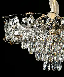 Підвісна кришталева люстра Splendid Ray L2216/600*H310/12, золото, 12 ламп E14, від 13-20 м² - мініатюра 3