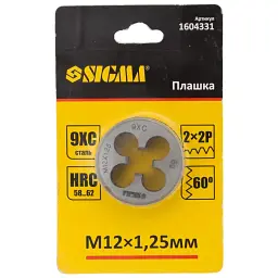 Плашка Sigma М12x1.25мм (1604331) - мініатюра 3