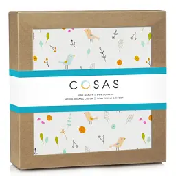 Багаторазова непромокаюча пелюшка Cosas Mint Songbirds 100х120 см різнобарвна (Diaper_MintSongbirds_100x120) - мініатюра 2