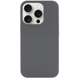 Чохол Epik Silicone Case Full Protective AA NO LOGO для Apple iPhone 15 Pro Max 6.7" Сірий/Dark Gray