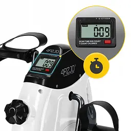 Міні велотренажер 4FIZJO Active 2 в 1 для рук та ніг White/Black (P-5905973406413) - мініатюра 10