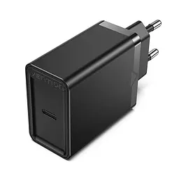 Сітчастий зарядний пристрій Vention 1-port USB-C Wall Charger(20W) EU-Plug чорний (FADB0-EU)