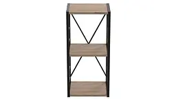 Етажерка 3/34 Ferrum-decor Серії Коннект 73x34x28 чорний ДСП Дуб Сан-Марино 16мм (FRD-104290) - мініатюра 5