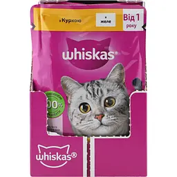 Вологий корм для котів Whiskas, з куркою у желе, 85 г - мініатюра 3
